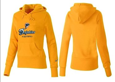 Women Miami Dolphins Logo Pullover Hoodie-- (30)