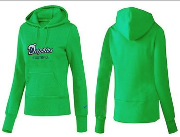 Women Miami Dolphins Logo Pullover Hoodie-- (47)