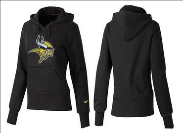 Women Minnesota Vikings Logo Pullover Hoodie-- (2)