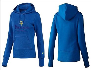 Women Minnesota Vikings Logo Pullover Hoodie-- (22)