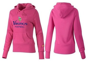 Women Minnesota Vikings Logo Pullover Hoodie-- (36)