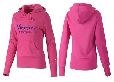 Women Minnesota Vikings Logo Pullover Hoodie-- (48)