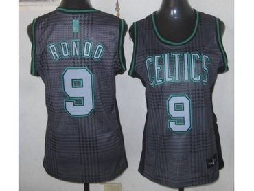 Women NBA Boston Celtics #9 Rondo black-grey[2012