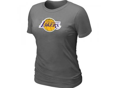 Women NBA Los Angeles Lakers Big & Tall Primary Logo D.Grey T-Shirt Women NBA Los Angeles Lakers Big & Tall Primary Logo D.Grey T-Shirt