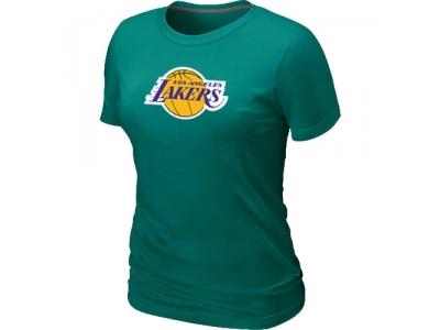 Women NBA Los Angeles Lakers Big & Tall Primary Logo L.Green T-Shirt Women NBA Los Angeles Lakers Big & Tall Primary Logo L.Green T-Shirt
