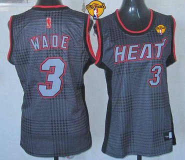 Women NBA Miami Heat #3 Dwyane Wade Black With Finals Patch Rhythm Fashion Stitched NBA Jersey Women NBA Miami Heat #3 Dwyane Wade Black With Finals Patch Rhythm Fashion Stitched NBA Jersey
