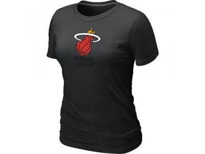Women NBA Miami Heat Big & Tall Primary Logo Black T-Shirt Women NBA Miami Heat Big & Tall Primary Logo Black T-Shirt