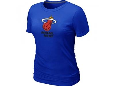 Women NBA Miami Heat Big & Tall Primary Logo Blue T-Shirt Women NBA Miami Heat Big & Tall Primary Logo Blue T-Shirt