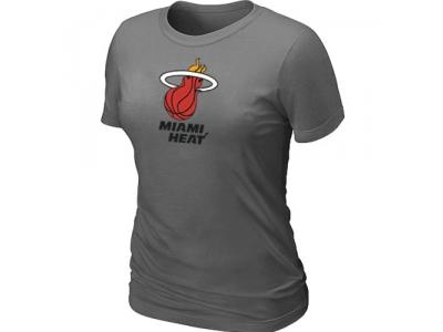 Women NBA Miami Heat Big & Tall Primary Logo D.Grey s T-Shirt Women NBA Miami Heat Big & Tall Primary Logo D.Grey s T-Shirt