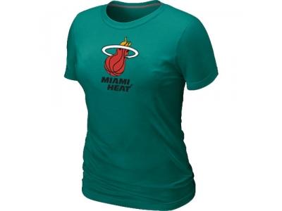 Women NBA Miami Heat Big & Tall Primary Logo L.Green T-Shirt Women NBA Miami Heat Big & Tall Primary Logo L.Green T-Shirt