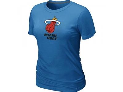 Women NBA Miami Heat Big & Tall Primary Logo L.blue T-Shirt Women NBA Miami Heat Big & Tall Primary Logo L.blue T-Shirt