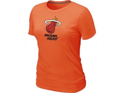 Women NBA Miami Heat Big & Tall Primary Logo Orange T-Shirt Women NBA Miami Heat Big & Tall Primary Logo Orange T-Shirt