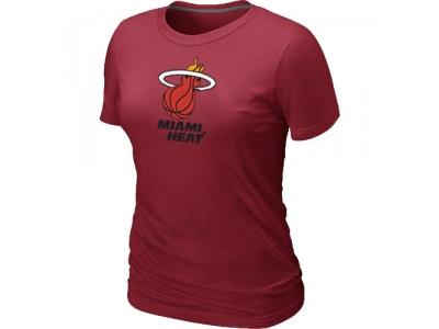 Women NBA Miami Heat Big & Tall Primary Logo Red T-Shirt Women NBA Miami Heat Big & Tall Primary Logo Red T-Shirt