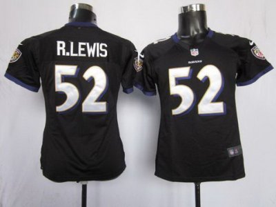 NFL Women NEW Baltimore Ravens 52 R.lewis Black Jerseys