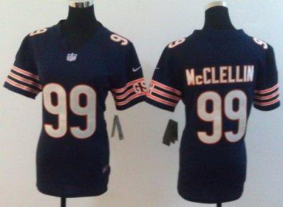 Women NEW Chicago Bears 99# Shea McClellin Blue NFL Jerseys