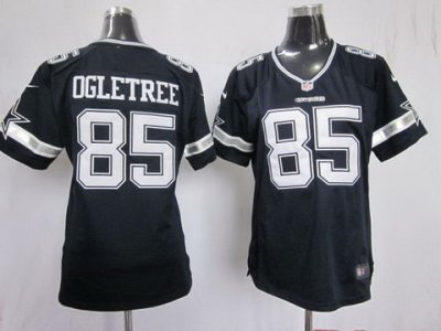Women NEW Dallas Cowboys 85 Kevin Ogletree Blue jerseys