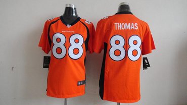 Women NEW Denver Broncos 88 Demaryius Thomas Orange Jerseys (2013)