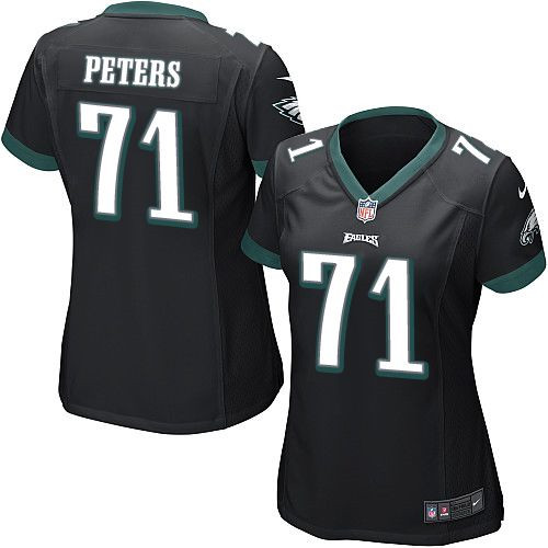 Women NEW Eagles #71 Jason Peters Black Alternate Stitched NFL New Elite Jersey