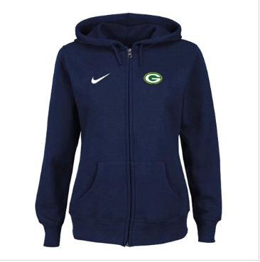 Women NEW Green Bay Packers Ladies Tailgater Full Zip Hoodie Blue Women NEW Green Bay Packers Ladies Tailgater Full Zip Hoodie Blue