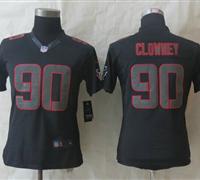 Women NEW Houston Texans #90 Jadeveon Clowney Impact Limited Black Jerseys