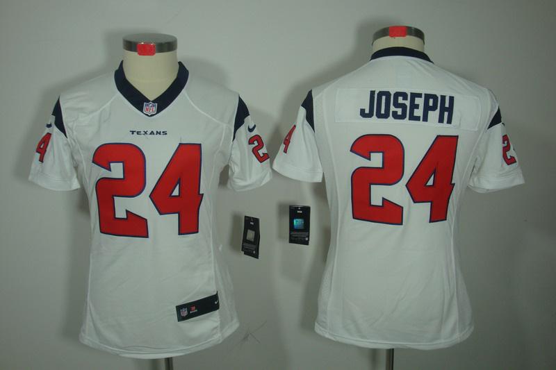 Women NEW Houston Texans 24 Joseph White Jerseys