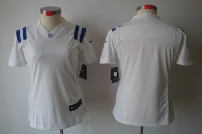 Women NEW Indianapolis Colts Blank White Jerseys