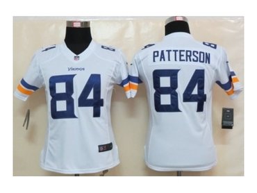 Women NEW Minnesota Vikings 84 Cordarrelle Patterson White Jerseys(2013)