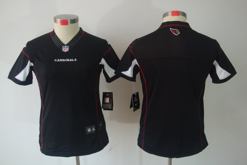 Women NEW NFL Arizona Cardinals Blank Black Jerseys
