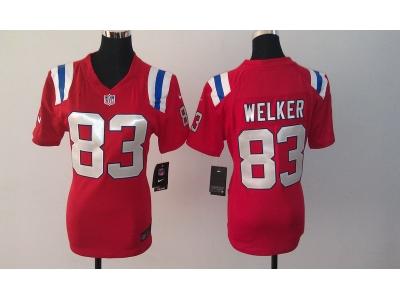Women NEW New England Patriots 83 Wes Welker Red Jerseys