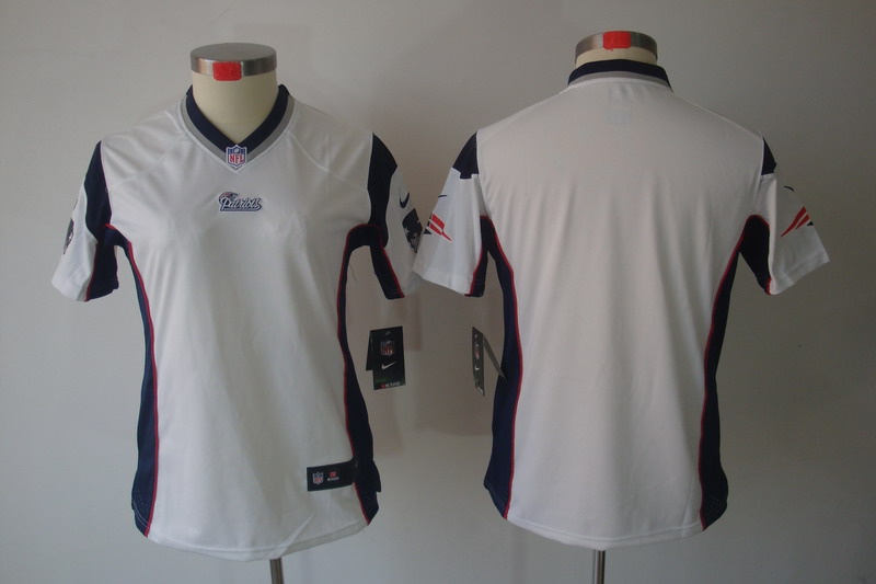 Women NEW New England Patriots Blank White Jerseys