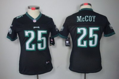 Women NEW Philadelphia Eagles 25 LeSean McCoy Black Jerseys