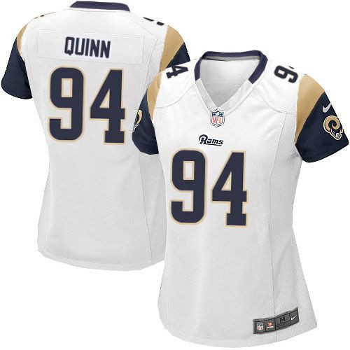Women NEW Rams #94 Robert Quinn White Stitched NFL Elite Jersey