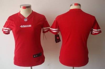 Women NEW San Francisco 49ers Blank Red Jerseys