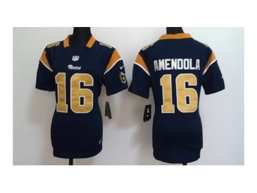 Women NEW St. Louis Rams #16 Danny Amendola Blue NEW NFL Jerseys