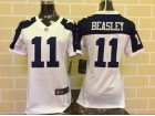 Women New Cowboys #11 Cole Beasley White Thanksgiving Throwback NFL Jersey(1)
