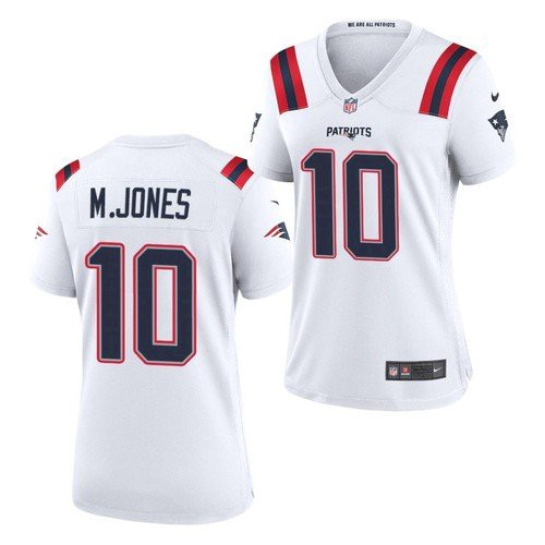 Women New England Patriots #10 Mac Jones White 2021 Jersey Women New England Patriots #10 Mac Jones White 2021 Jersey