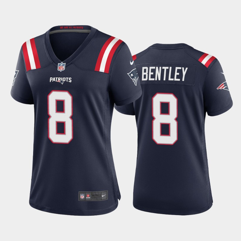Women New England Patriots #8 Ja'Whaun Bentley Navy Limited Jersey Women New England Patriots #8 Ja'Whaun Bentley Navy Limited Jersey