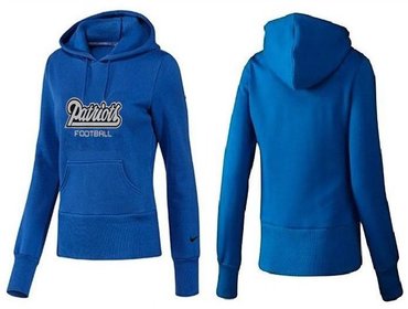 Women New England Patriots Logo Pullover Hoodie-- (33)