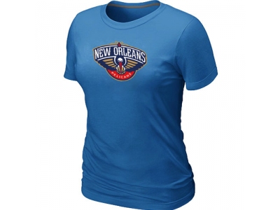 Women New Orleans Pelicans Big & Tall Primary Logo L.blue T-Shirt