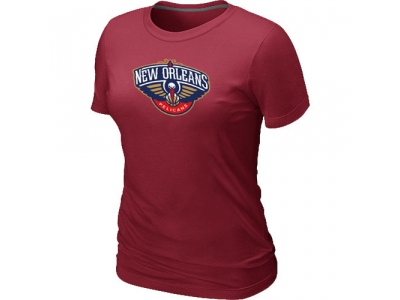 Women New Orleans Pelicans Big & Tall Primary Logo Red T-Shirt
