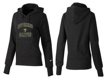 Women New Orleans Saints Logo Pullover Hoodie-- (12)
