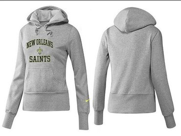 Women New Orleans Saints Logo Pullover Hoodie-- (16)