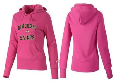 Women New Orleans Saints Logo Pullover Hoodie-- (18)