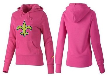 Women New Orleans Saints Logo Pullover Hoodie-- (8) Women New Orleans Saints Logo Pullover Hoodie-- (8)