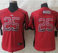 Women New San Francisco 49ers #25 Jimmie Ward Drift Fashion Red Elite Jersey