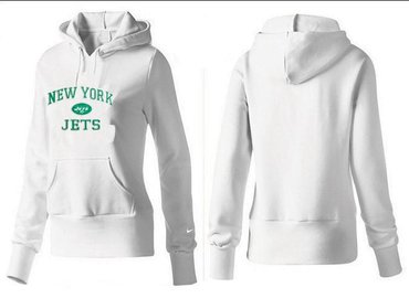 Women New York Jets Logo Pullover Hoodie-- (10)