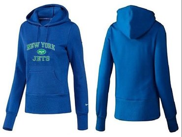 Women New York Jets Logo Pullover Hoodie-- (11)