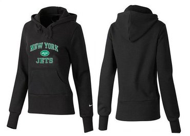 Women New York Jets Logo Pullover Hoodie-- (12)