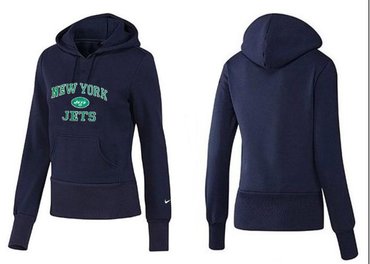 Women New York Jets Logo Pullover Hoodie-- (19)