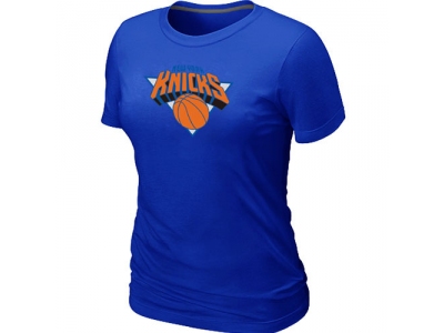 Women New York Knicks Big & Tall Primary Logo Blue T-Shirt Women New York Knicks Big & Tall Primary Logo Blue T-Shirt